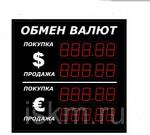 Табло курса валют с пятизначным индикатором на 2 валюты, яркость 3.0 Кд, для солнца