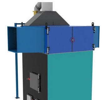 Теплогенератор горячего воздуха на твердом топливе марки ПОВ ИНКА для воздушного отопления мощностью от 100 до 5000 кВт.