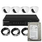 Комплект видеонаблюдения 4-х канальный FE-004H-KIT (Дом) с ж/д 500Gb