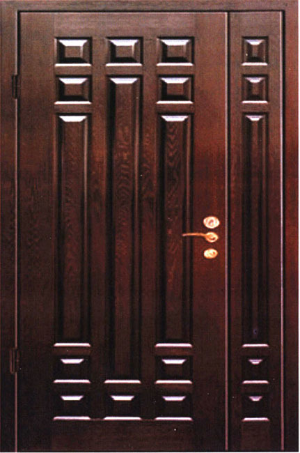 Дверь входная металлическая МДФ  с натуральным шпоном