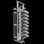 Каркас кросса (cross, телефонный кросс 6971 1 025-00 ) HVt COM802 6971 1 02500 ADC/KRONE