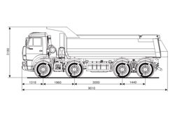 Самосвал КАМАЗ-65201 (8х4)