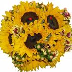 Букет из свежих цветов Солнечный лучик