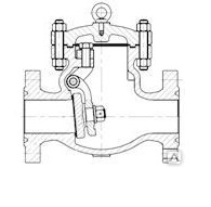 Клапан обратный поворотный (Затвор обратный) 19нж19нж УХЛ1 Ру160 ду50