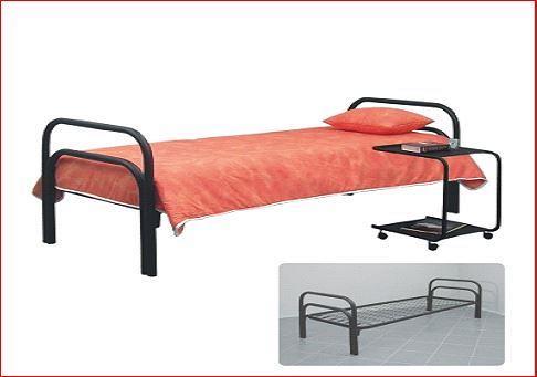 Односпальная металлическая кровать 
