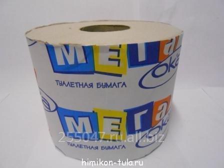 Туалетная бумага мега-ока семейная с втулкой, 24 шт в упаковке