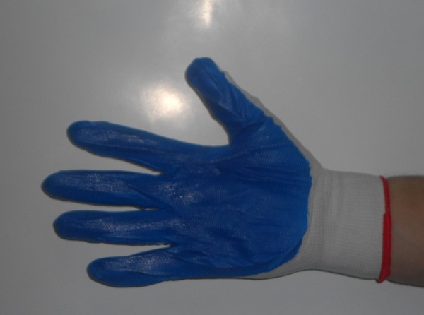 Перчатки нейлон/нитрил синие улучшенные
