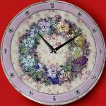 Часы Цветочный орнамент