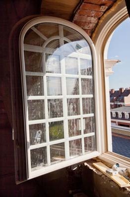 Деревоалюминиевое окно системы БиТри