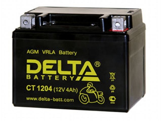 Аккумуляторная батарея для скутеров и мото техники Delta CT1204