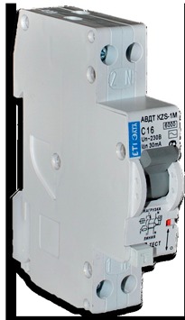 Автоматический выключатель дифференциального тока серии АВДТ-KZS-1M