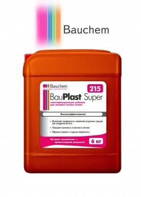 Пластифицирующая добавка для заливки теплых полов BauPlast Super 215