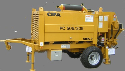 Стационарный бетононасос cifa модель рс 506/309 D