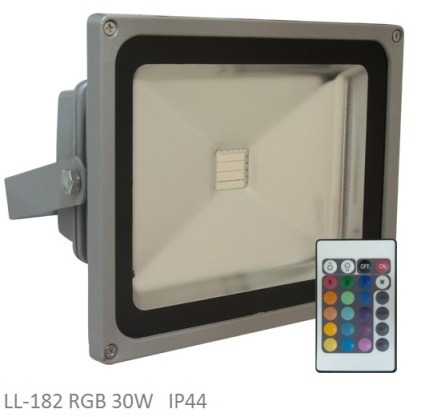 Светодиодный прожектор LL-182, 30W, RGB, 230V, IP44