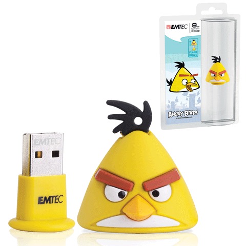 Флэш-диск EMTEC 8GB A102 ANGRY BIRDS