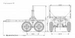 Прицеп-роспуск лесовозный 90471-0000010-01 со складывающимся дышлом