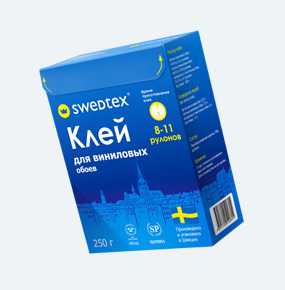 Обойный клей SWEDTEX Винил 250 г Швеция