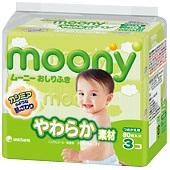 Японские детские влажные салфетки Moony (из мягкого материала), 80 шт