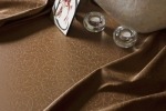 Ткань для скатертей дизайн Ariadna, цвет №62347, (шоколадный коричневый)