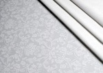 Ткань для скатертей дизайн Italy, 210 см, цвет №62030, (белый снег)