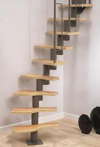 Graz  Комбинированная наборная лестница из металла и дерева.