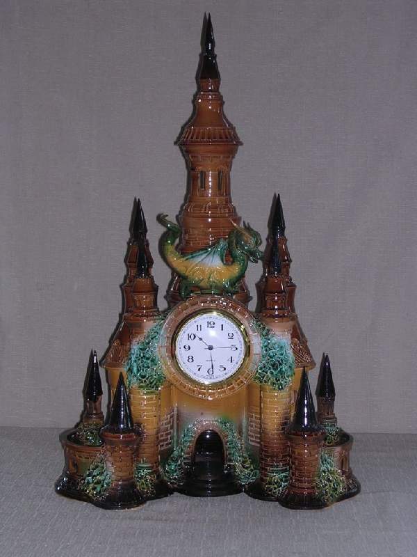 Часы настольные керамические сувенирные   Замок