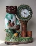 Часы настольные  керамические Русский медведь