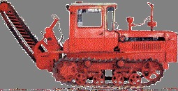 Баровая грунторезная машина на базе трактора ДТ-75