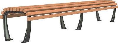 Чугунная скамейка Эко-2