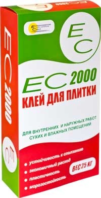 Клей EC 2000 для наружных и внетренних работ