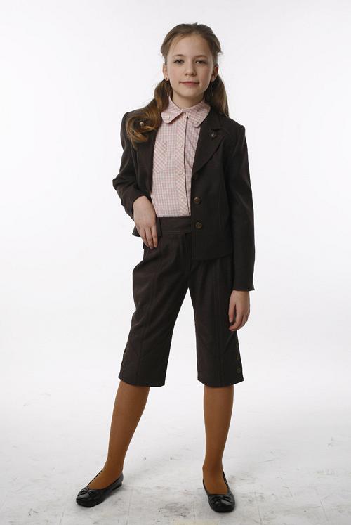 Жакет Д54, Капри А12, школьная одежда для девочек