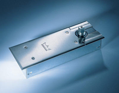 Универсальный напольный дверной доводчик для дверей одностороннего открывания и маятниковых дверей DORMA BTS 75 V