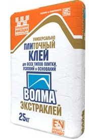 Плиточный клей ВОЛМА-ЭКСТРАКЛЕЙ