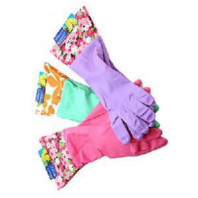 Перчатки резиновые с цветным манжетом