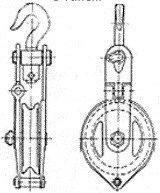 Канифас-блок для стального каната 2,0 т