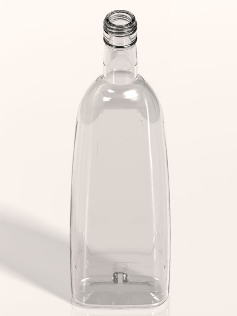 Бутылка стеклянная объем 0,5 л 500 мл, тип Народная