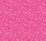 Ткань Оксфорд детский принт Сердечки фуксия, розовые