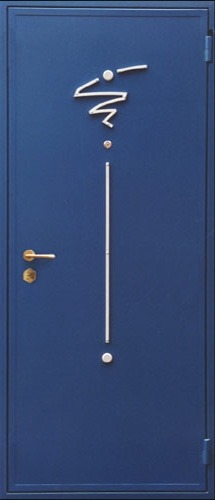 Двери на заказ стальные с металлической отделкой (Модель №106)