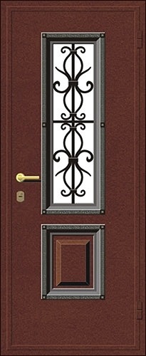 Дверь на заказ входная с металлической отделкой (Модель № 118)