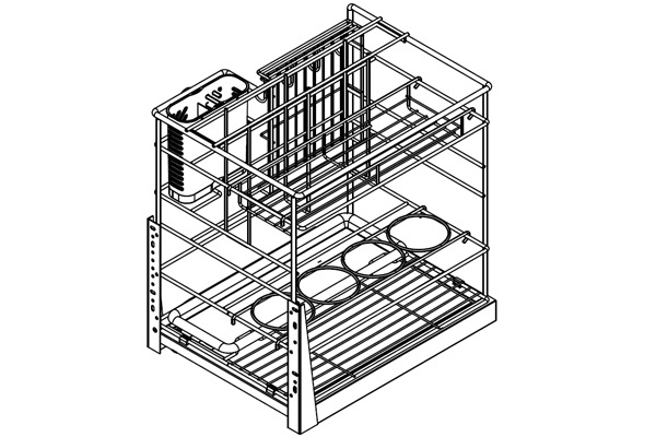 Корзина кухонная 400мм - PTJ025-1