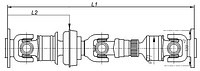 Карданный вал на удлиненный 6 метровый Валдай