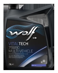 Масло трансмиссионное Wolf Vitaltech 75W80 Multi Vthicle, 1 л