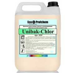 Концентрированное щелочное высокопенное моющее средство на основе активного хлора 5л UNIBAK -Chlor