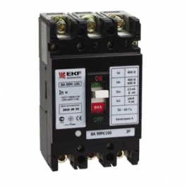 Выключатель автоматический 3п    80А 20кА ВА-99М(mccb99-100-80m) EKF