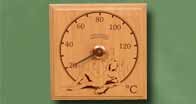 Термометр деревянный стрелочный квадратный