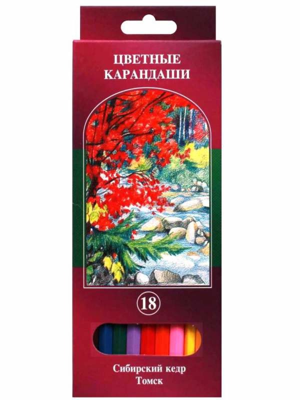 Набор цветных карандашей Река 18 цветов