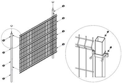 Система ограждения сетчатая Стандарт
