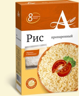 Рис пропаренный в варочном пакете