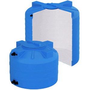 Бак для воды на 200 литров арт: atv-200 bw (сине-белый)