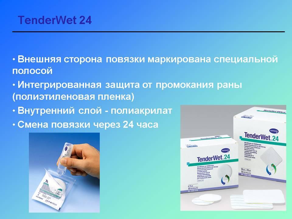 TENDERWET 24 - Суперабсорбирующие повязки